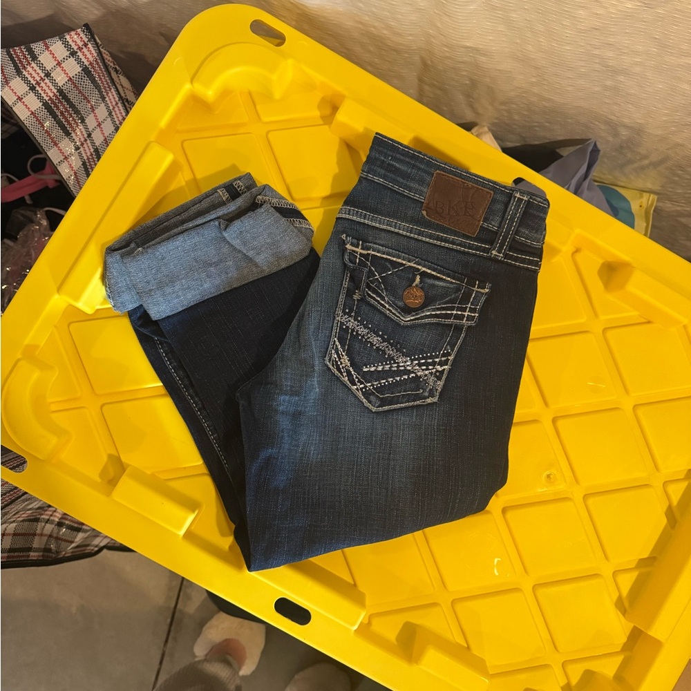 BKE Deep Blue Capri Jeans